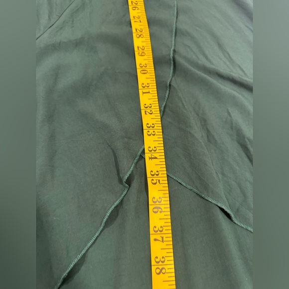 Grecerelle women’s ruffle trim, V-neck Boho slowly dress green size small - Picture 11 of 12